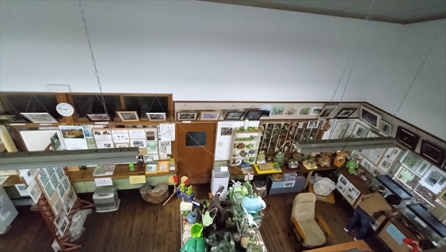 茶臼山高原両生類研究所(カエル館)／内部全景