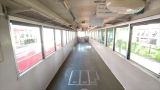 旧名鉄美濃駅・モ600形601号内部