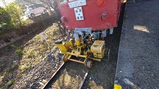 旧名鉄谷汲駅・車両移動機アント